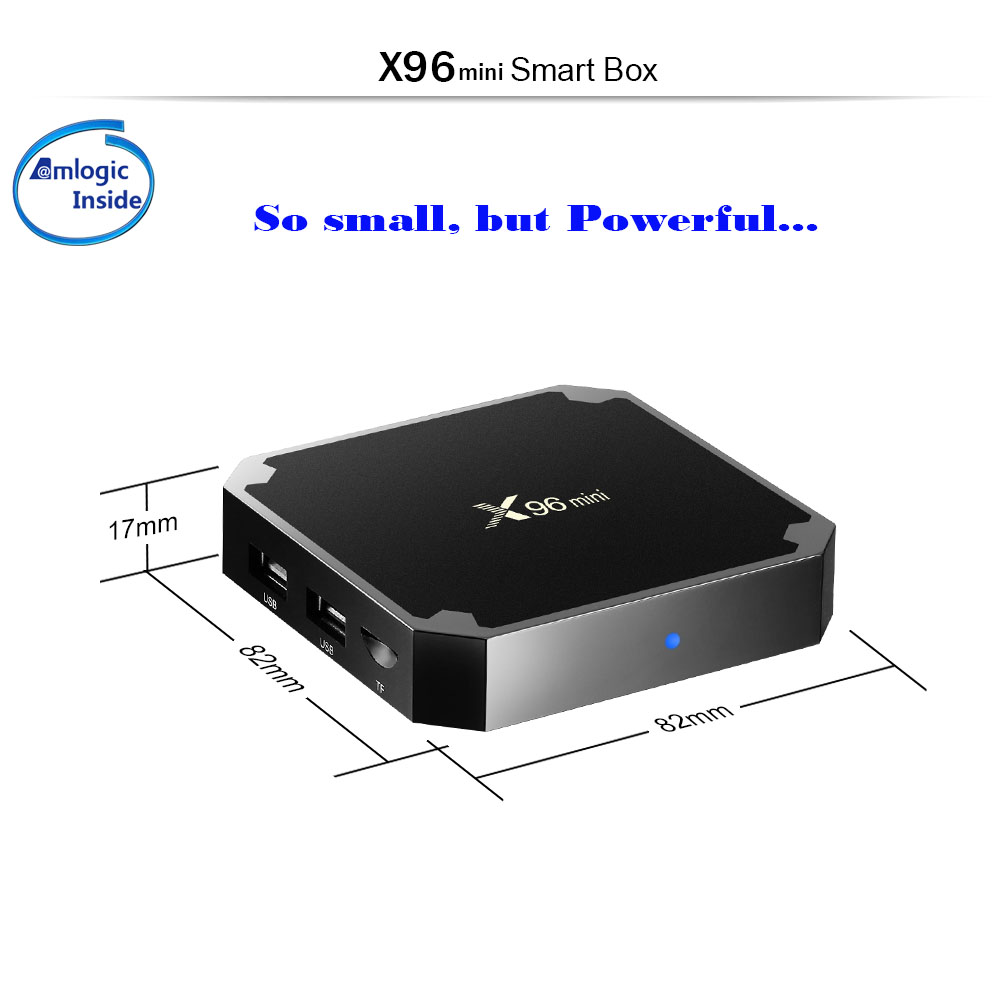 New X96 Mini Android IPTV Box S905W Set Top Box 1+8G Built in Wifi with 1 Year IPTV