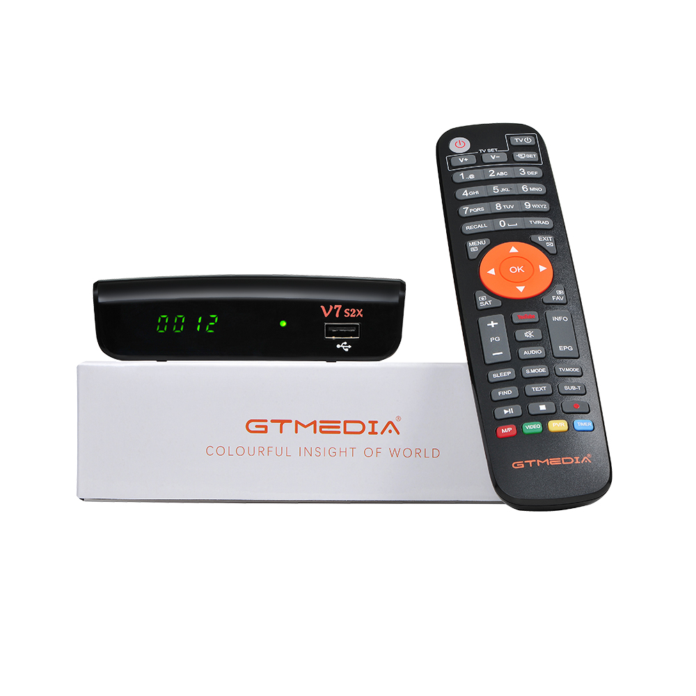 Hot Sale GTmedia V7 S2X DVB-S2 Satellite TV Receiver USB Wifi dongle 1080P Full HD Decoder upgrade by Gtmedia V7S HD