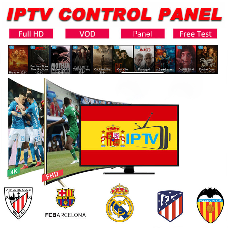 IPTV Reseller Panel, 5 - 50 Pcs 6-24 Months IPTV. More Than 21000+ Channels Spain IPTV For 1-3 Devices, Support Add Credits