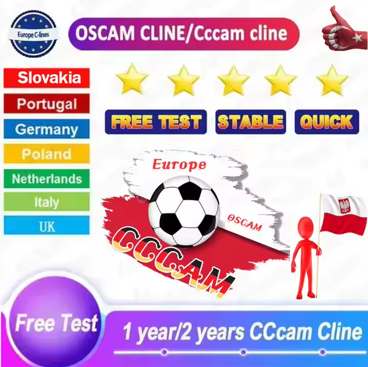 Europe Cccam Cline 3-8 lines for Poland Germany Portugal Slovakia Cape Verde United Kingdom, Support Reseller Control Panel
