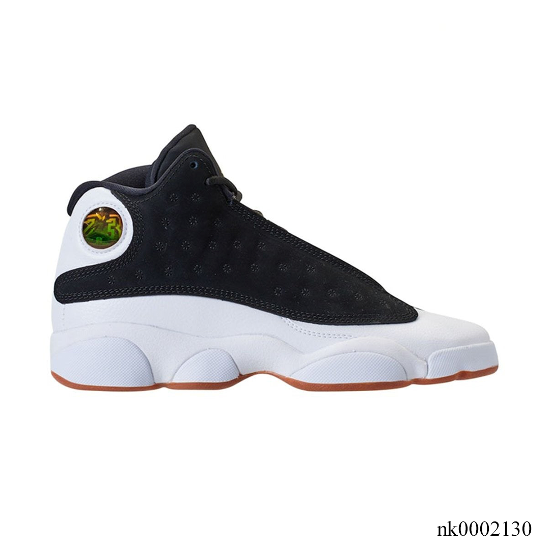AJ 13 Retro Black White Gum Shoes Sneakers
