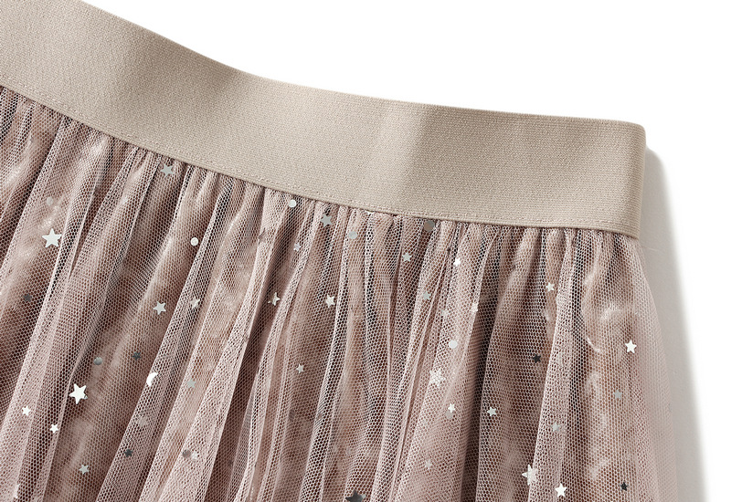 プリーツスカート　レディース　7カラー　スカート　フリル　パール飾り　きれいめ