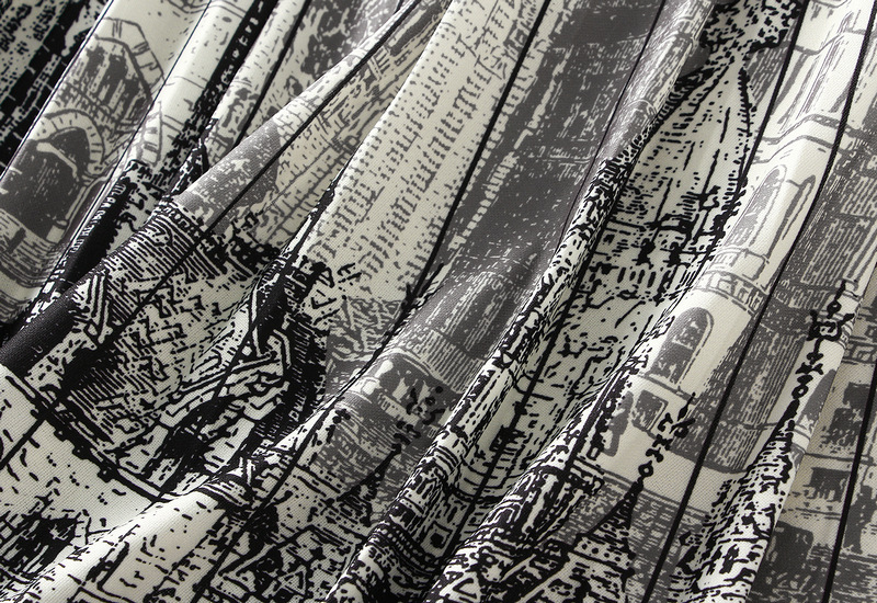 プリーツスカート　レディース　花柄　スカート　フリル　カジュアル