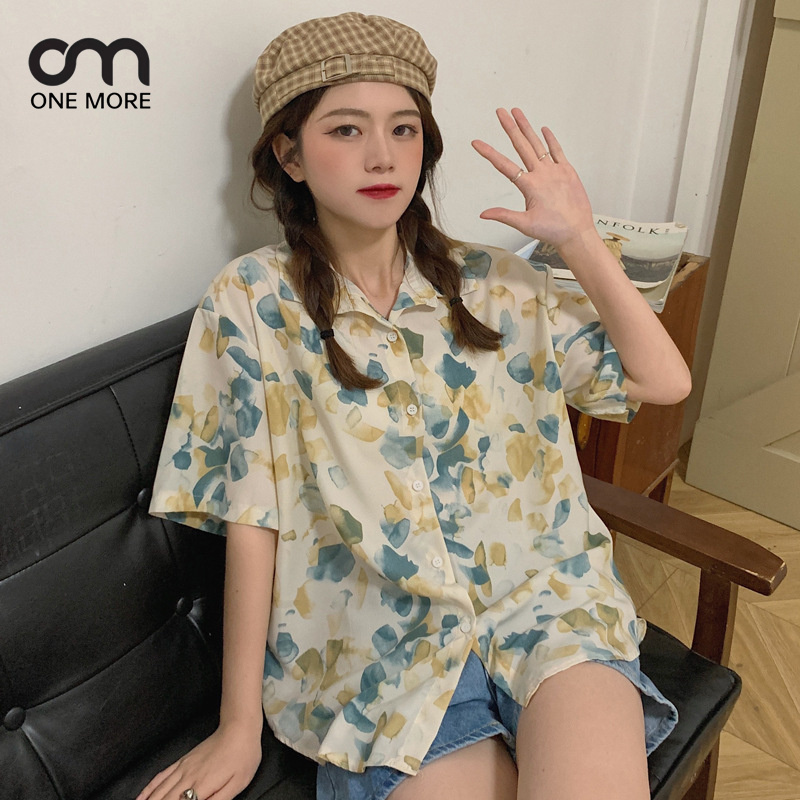 シャツ  シンプル   簡約 かわいい 春服 ハワイ 着痩せ きれいめ おしゃれ