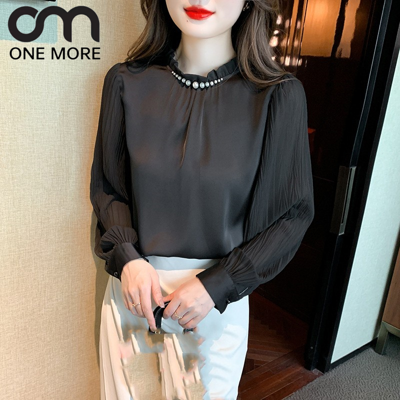 シャツ タートルネック パフスリーブ  デザイン 2023新作 春服 カジュアル ファッション