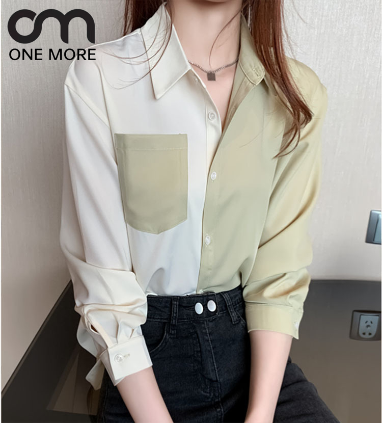 シャツ ステッチ デザイン 2023新作 春服 カジュアル ファッション