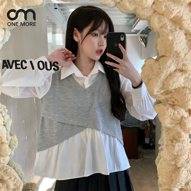 シャツ  シンプル  カジュアル  簡約 かわいい 春服 ハワイ 着痩せ きれいめ おしゃれ