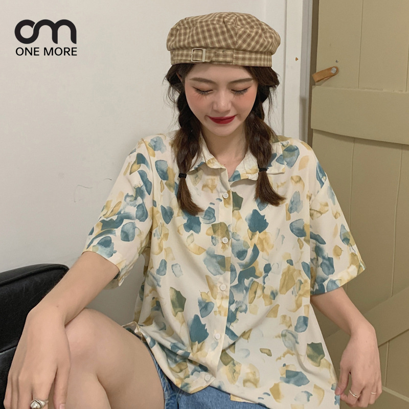 シャツ  シンプル   簡約 かわいい 春服 ハワイ 着痩せ きれいめ おしゃれ