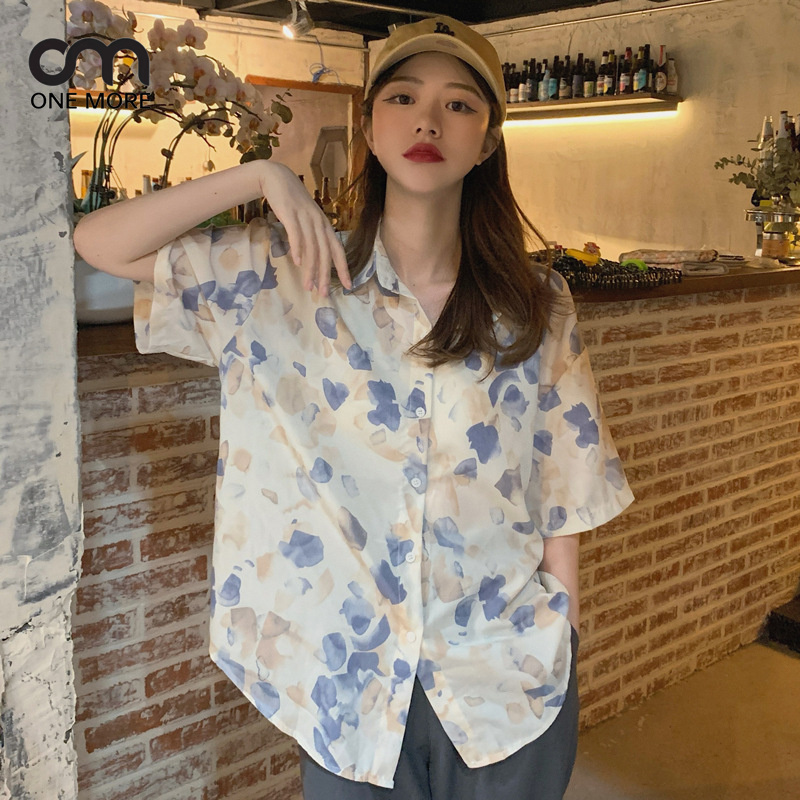 シャツ  シンプル   簡約 かわいい 春服 ハワイ 着痩せ きれいめ おしゃれ
