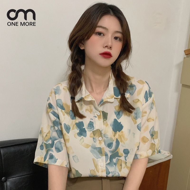 シャツ  シンプル   簡約 かわいい 春服 ハワイ 着痩せ きれいめ おしゃれ