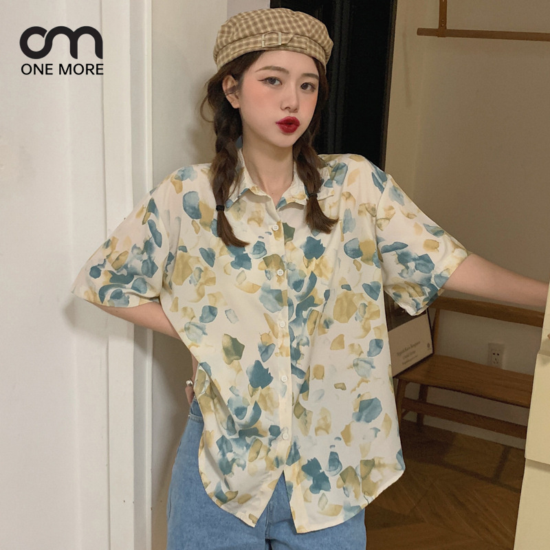 シャツ  シンプル   簡約 かわいい 春服 ハワイ 着痩せ きれいめ おしゃれ