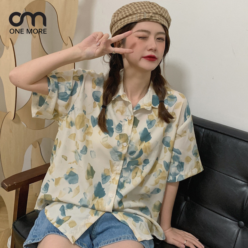 シャツ  シンプル   簡約 かわいい 春服 ハワイ 着痩せ きれいめ おしゃれ