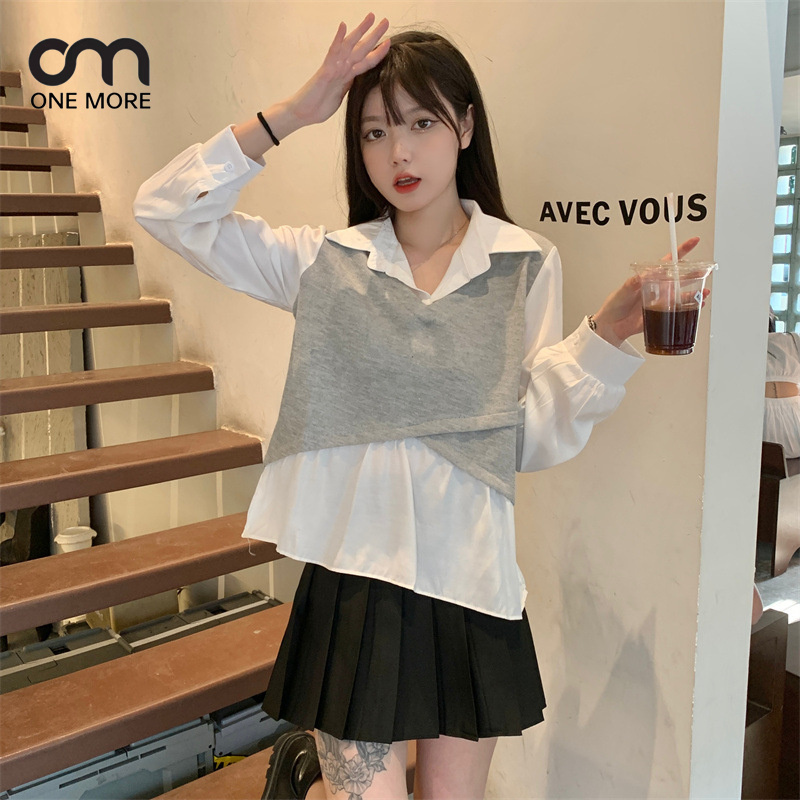 シャツ  シンプル  カジュアル  簡約 かわいい 春服 ハワイ 着痩せ きれいめ おしゃれ