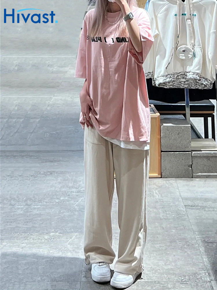 レッグパンツ 女性 ワイドパンツ  スリム ストレート 運動 着瘦せ きれいめ