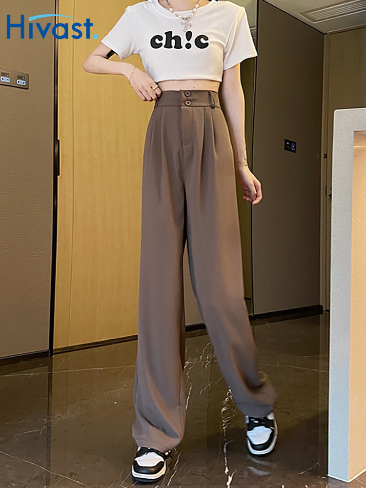 レッグパンツ 女性 ワイドパンツ  ハイウエスト 通勤 フォーマル オフィス 上品