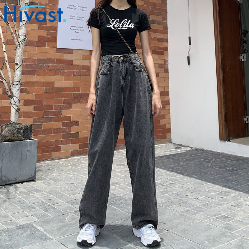 レッグパンツ ワイドパンツ  女性 4カラー ジーンズ  スリム ファッション 通勤