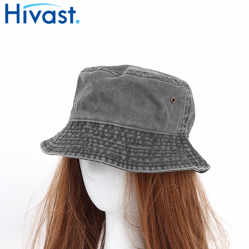 ハット帽 上品   つば広  2023新作  デニム 花粉対策 花粉  UVカット 帽子