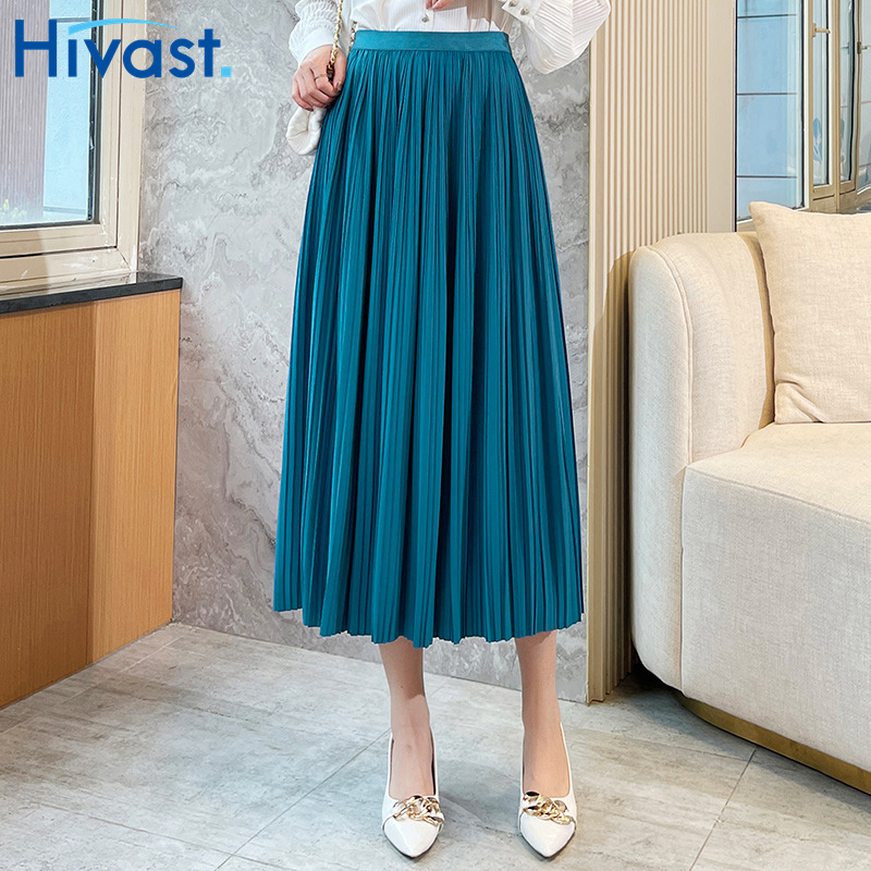 ハーフスカート 女性 Aラインスカート ストレート 事務服 プリーツスカート
