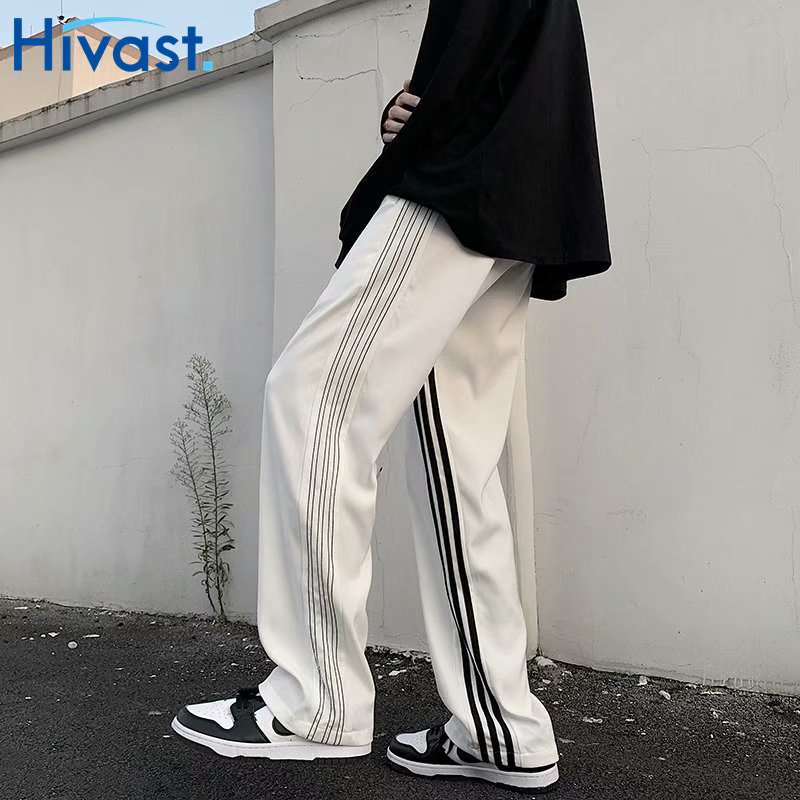 レッグパンツ カップル ワイドパンツ お出かけ 運動 2カラー ストレート 着瘦せ