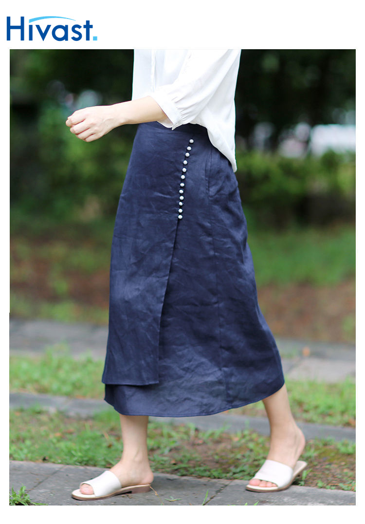 ハーフスカート 女性 レトロ ファッション Aラインスカート 着瘦せ エレガント