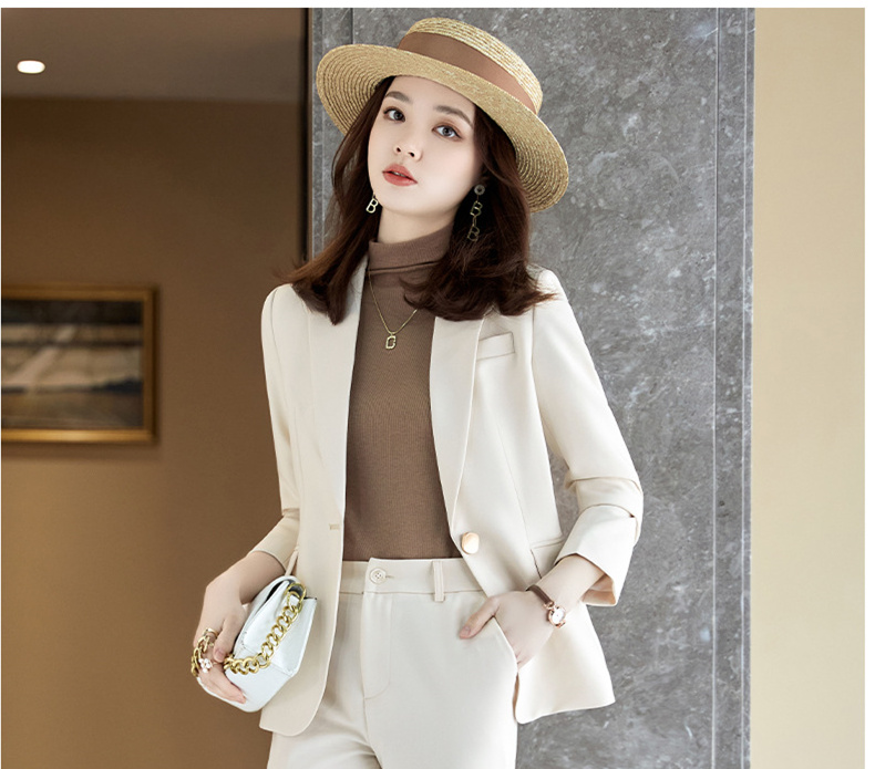 スーツ　レディース　2023 春の新作　カジュアルファッション　ヨロッパスタイル　スーツ2点セット