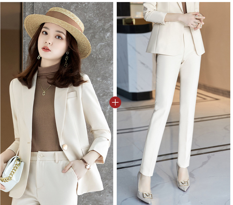 スーツ　レディース　2023 春の新作　カジュアルファッション　ヨロッパスタイル　スーツ2点セット