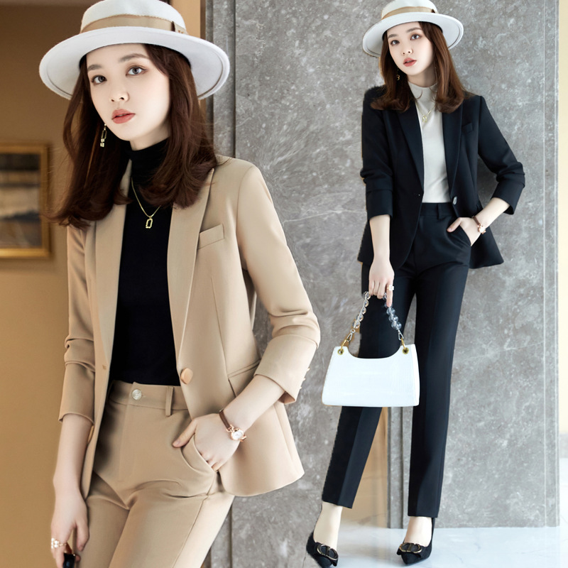 スーツ　レディース　2023 春の新作　カジュアルファッション　ヨロッパスタイル　スーツ2点セット