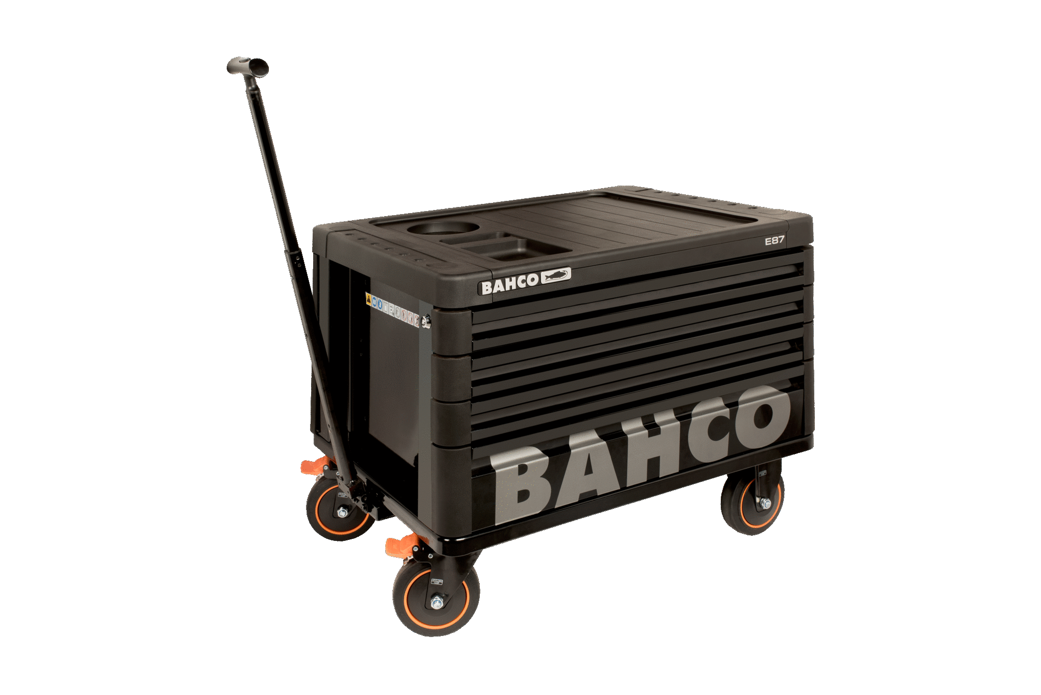 E87 Top chest on wheels with 4 drawers 1DAAT system ensures that only