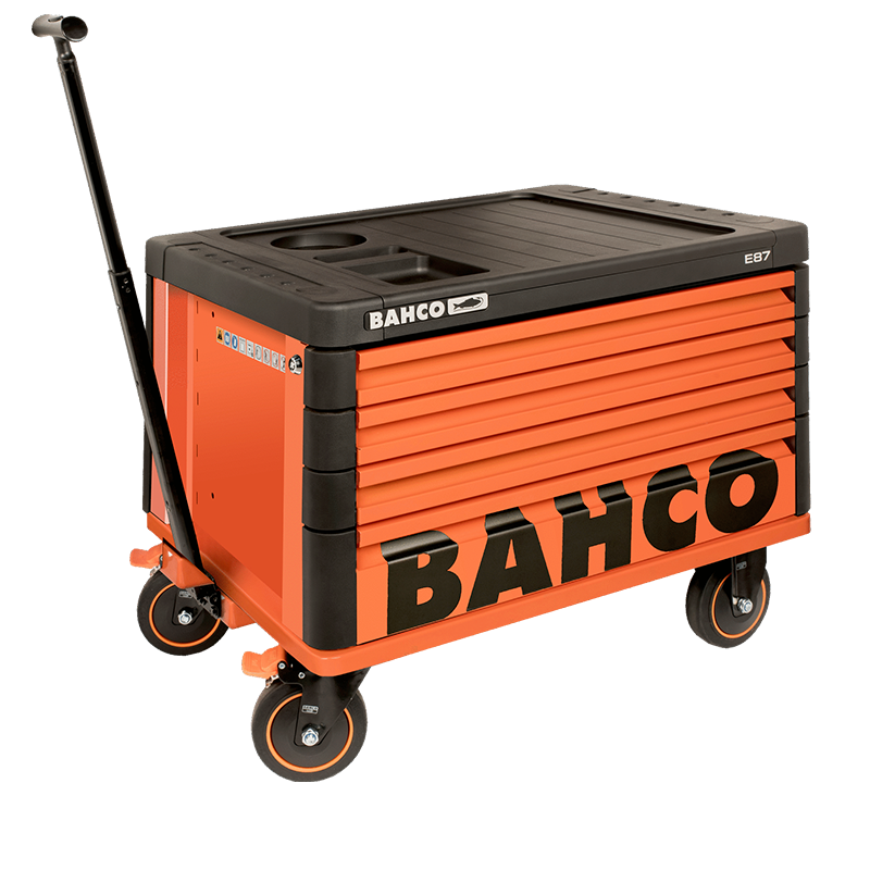 E87 Top chest on wheels with 4 drawers 1DAAT system ensures that only