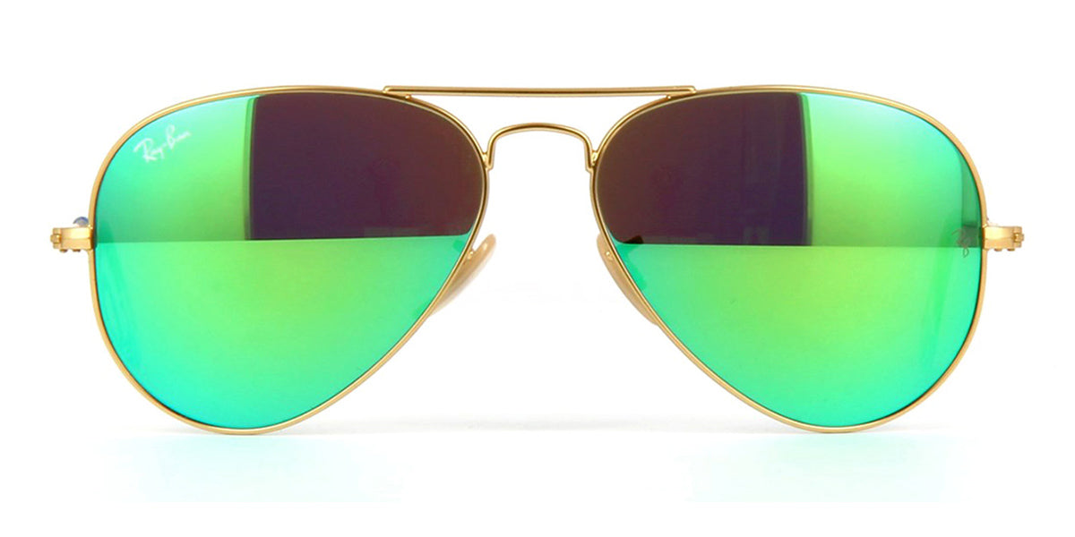 Ray-Ban Aviator 3025 112/19 Green Flash Mirror - As Seen On Khloe Kardashian