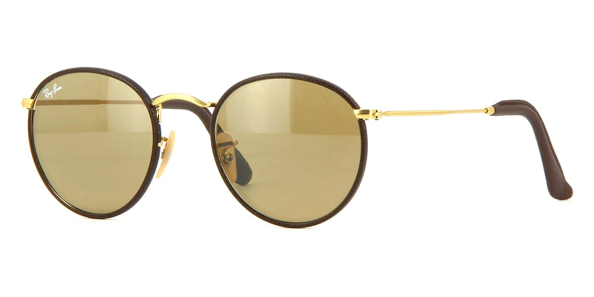 Ray-Ban 3475Q 112/53 Leather Round