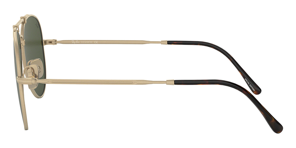 Ray-Ban Aviator Gold Plated Titanium RB 8125 9136/58