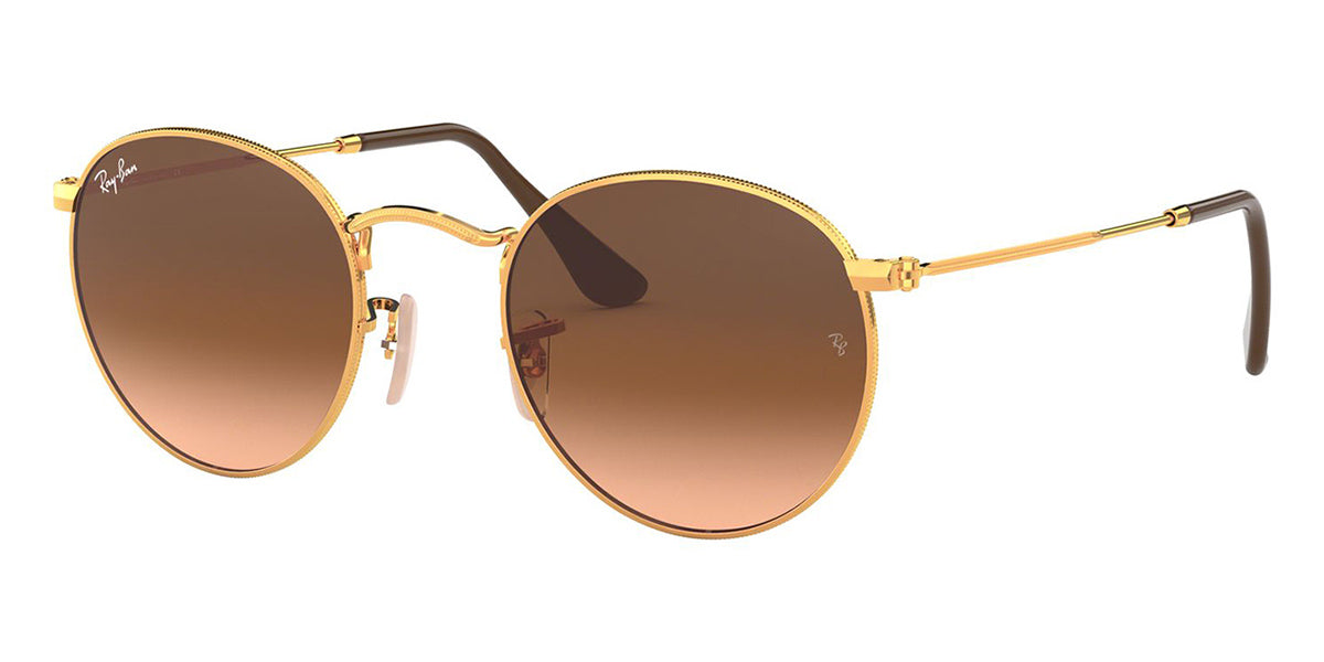 Ray-Ban Round Metal RB 3447 9001/A5 Shiny Light Bronze