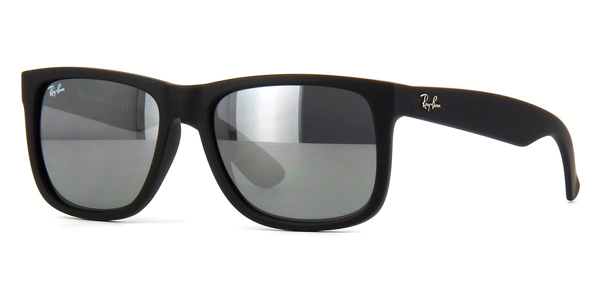 Ray-Ban Justin 4165  Black/Silver Mirror 622/6G