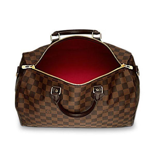 Speedy Bandoulière 35 Damier Ebene Canvas - Handbags N41366