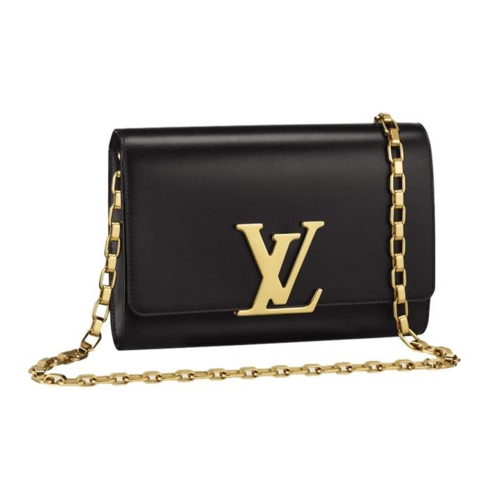 Louise leather crossbody bag Louis Vuitton Black in Leather - 31178345