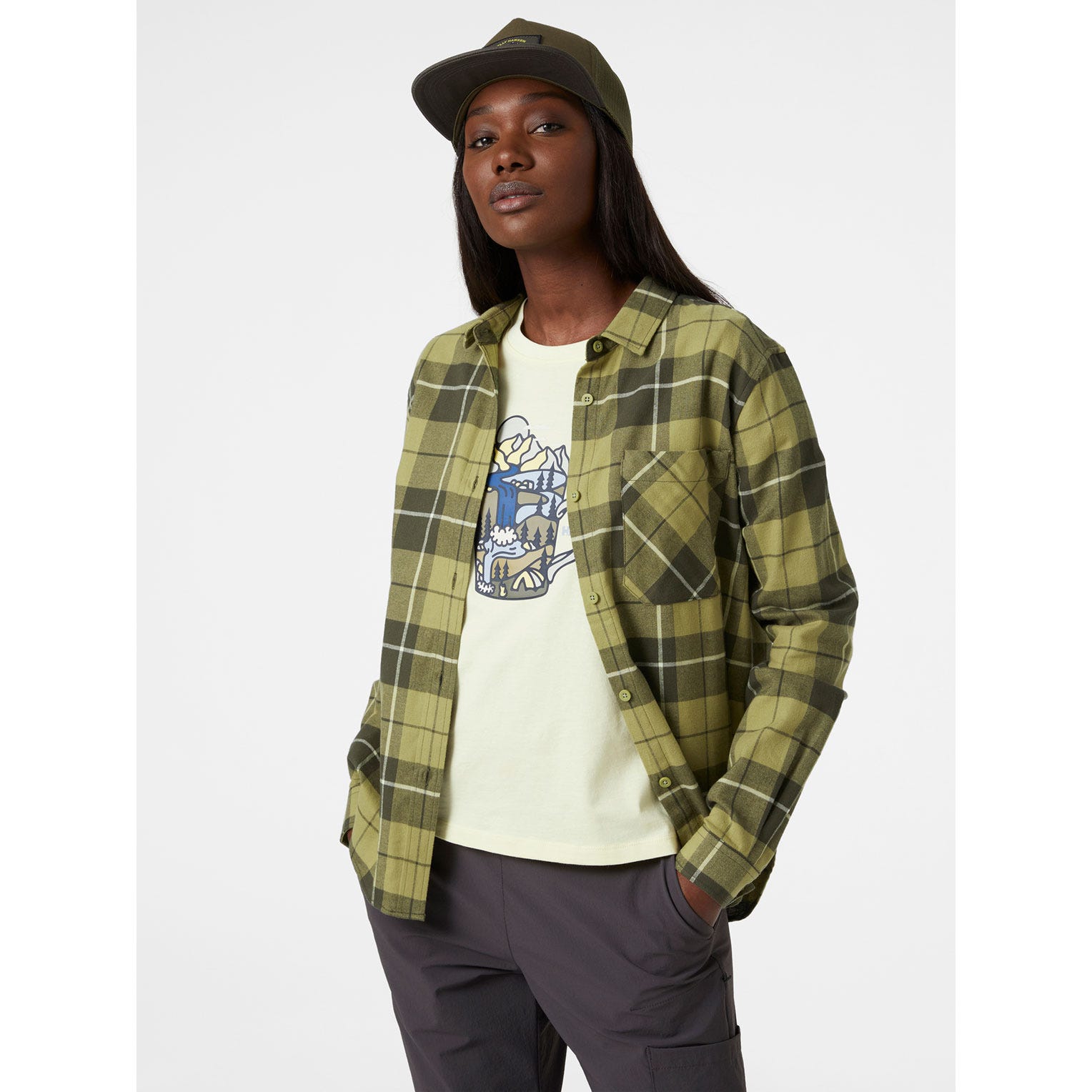 WOMEN'S LOKKA ORGANIC FLANNEL SHIRT