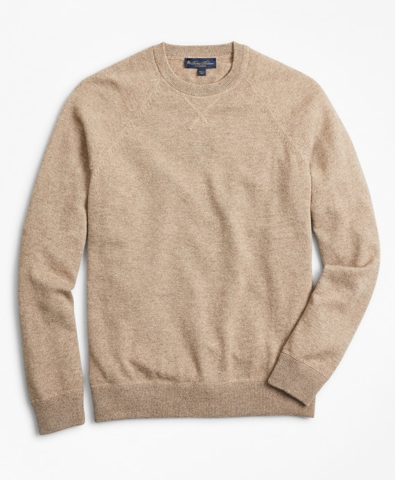 Two-Ply Cashmere Raglan Crewneck Sweater