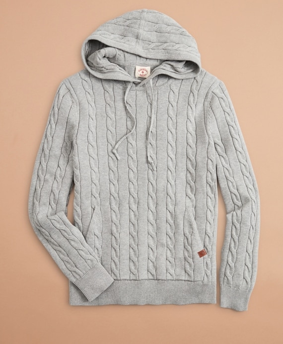 Cable-Knit Hoodie