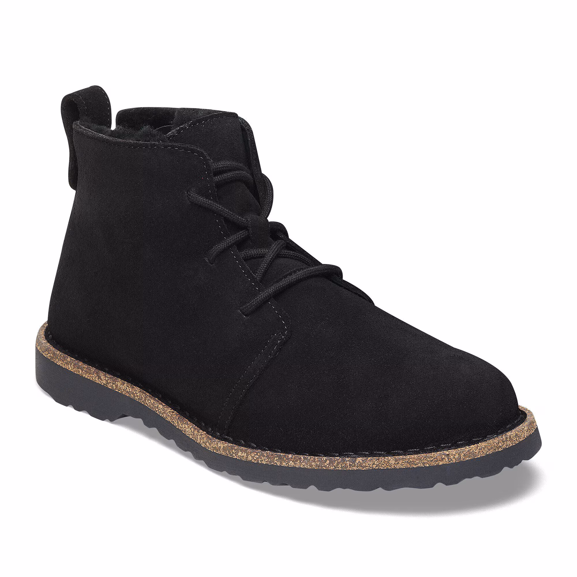 Uppsala Mid Shearling Suède - Black