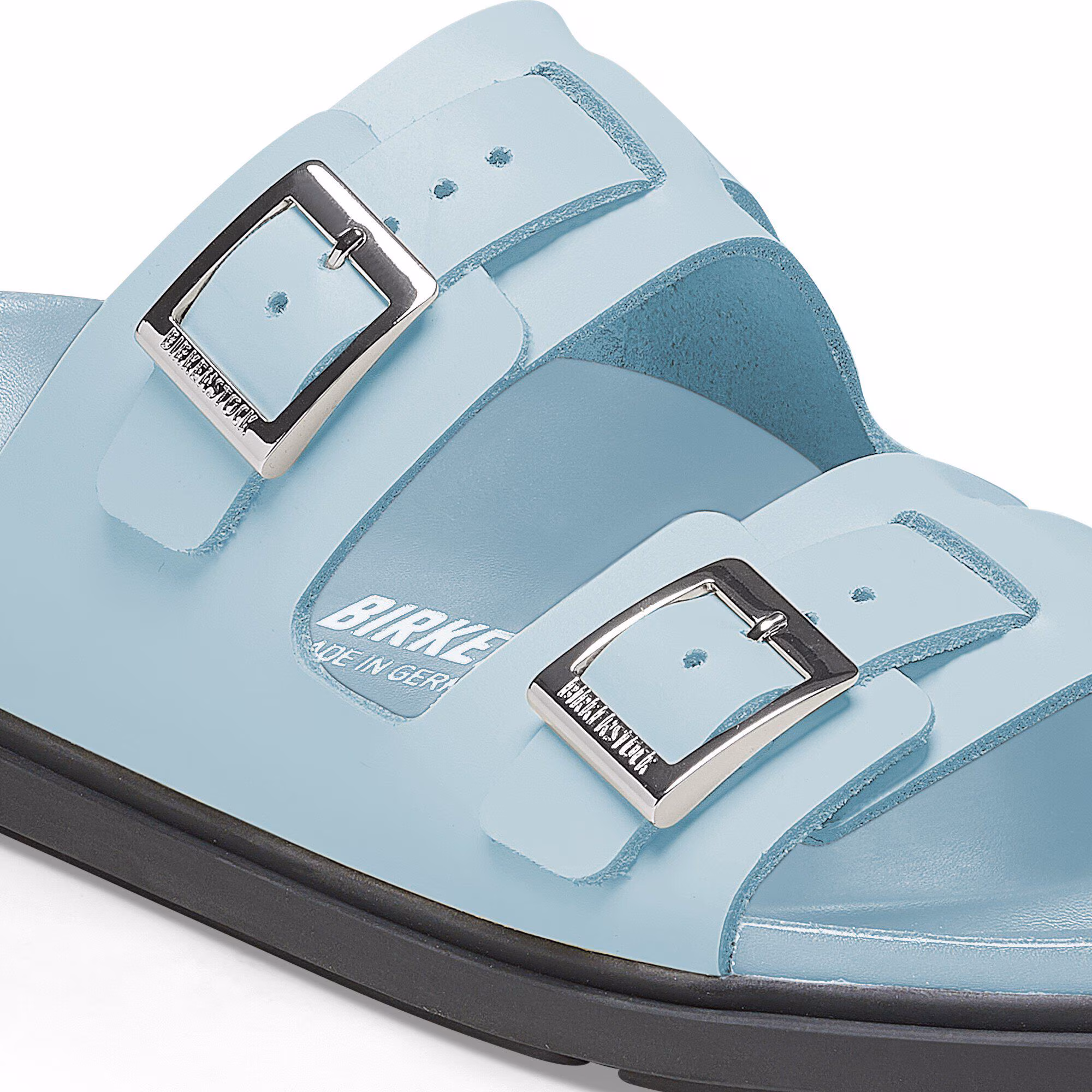 St Barths Cuir naturel - Mineral Blue