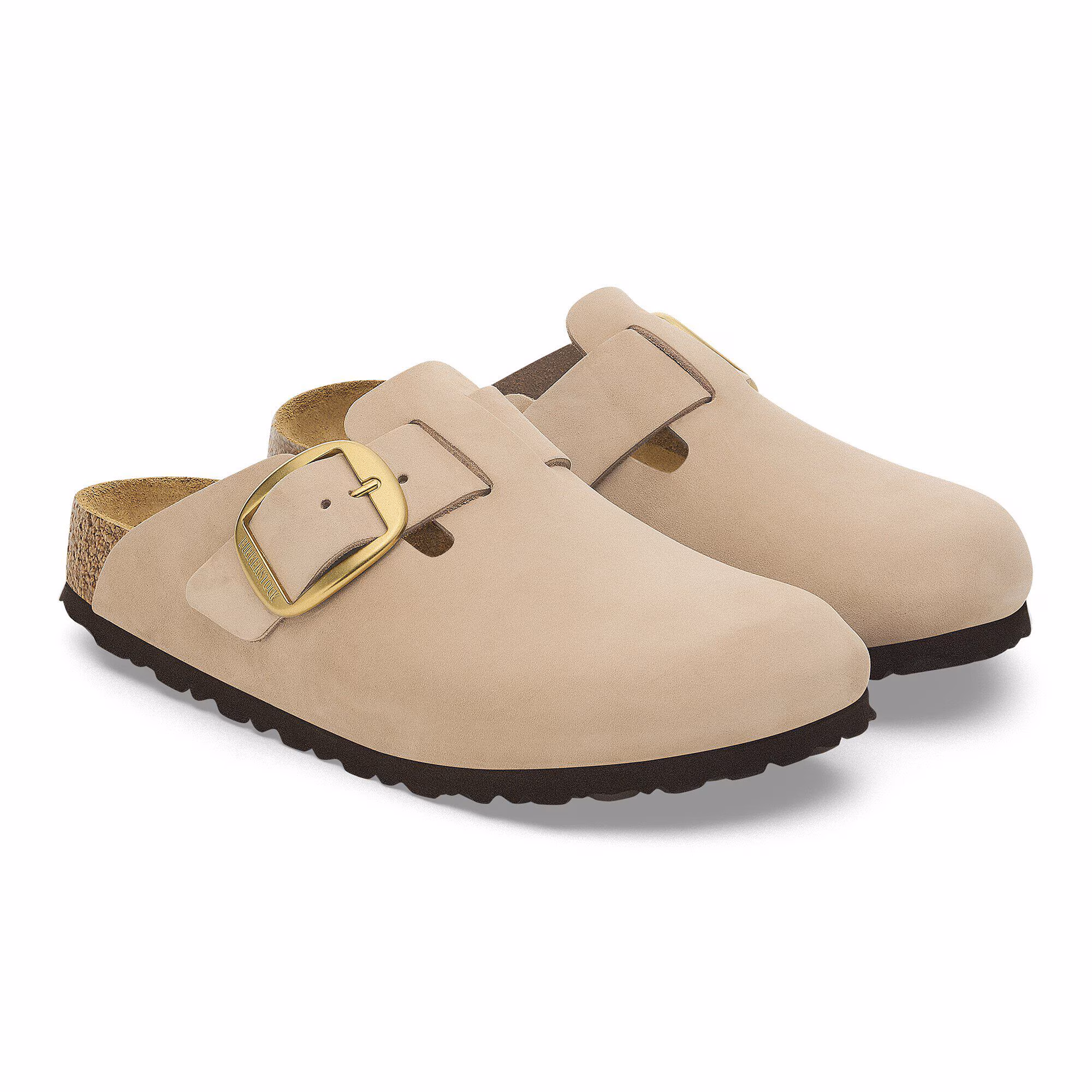 Boston Big Buckle Cuir nubuck - Sandcastle