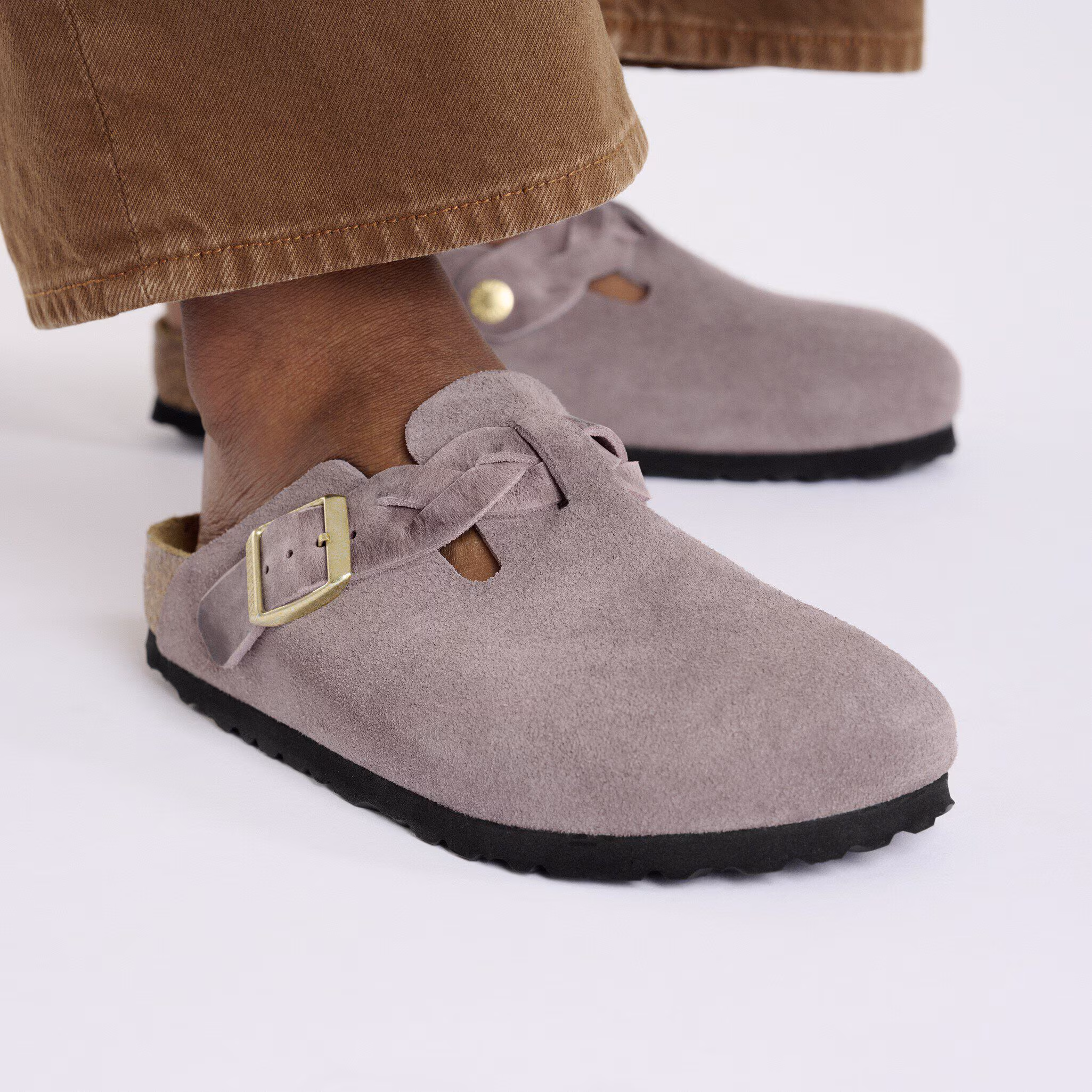 Boston Braided Suède - Faded Purple