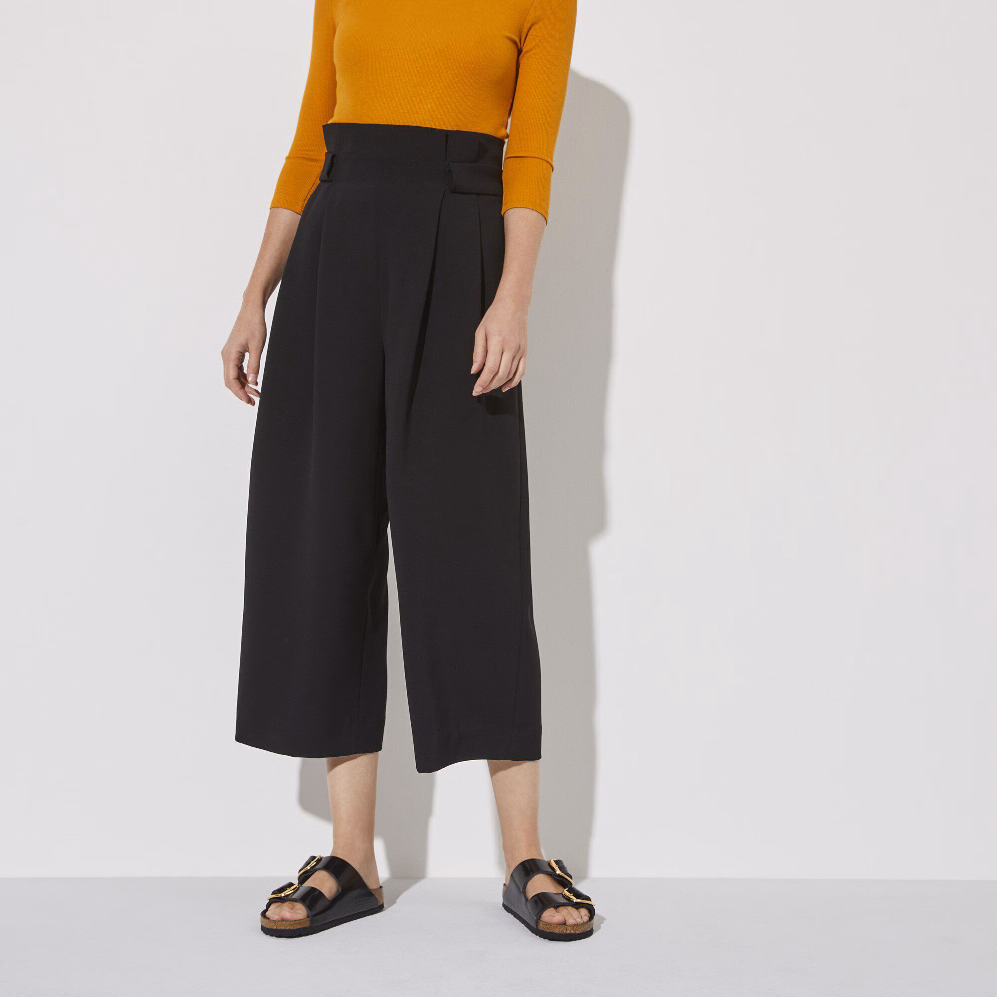 Arizona Big Buckle Cuir naturel verni - High Shine Black