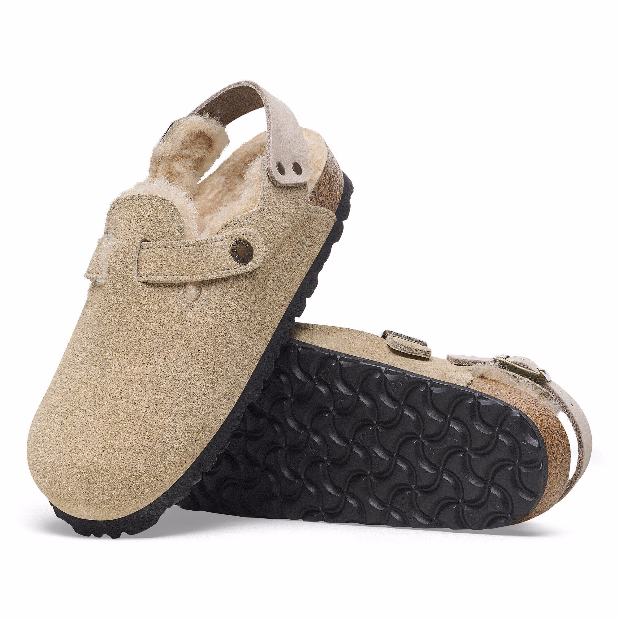 Tokio Shearling Suède/Fourrure - Taupe