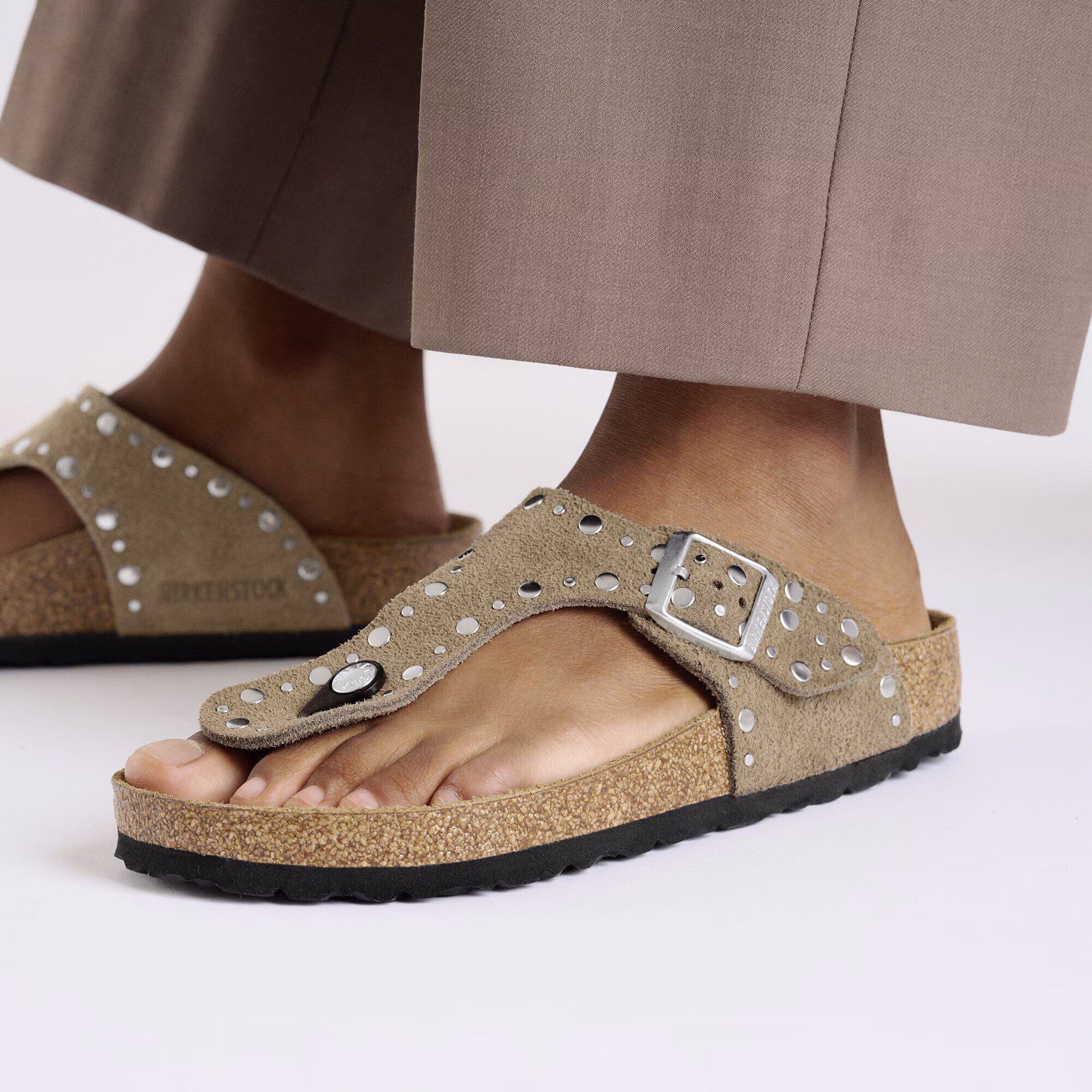 Gizeh Rivet Suède - Taupe