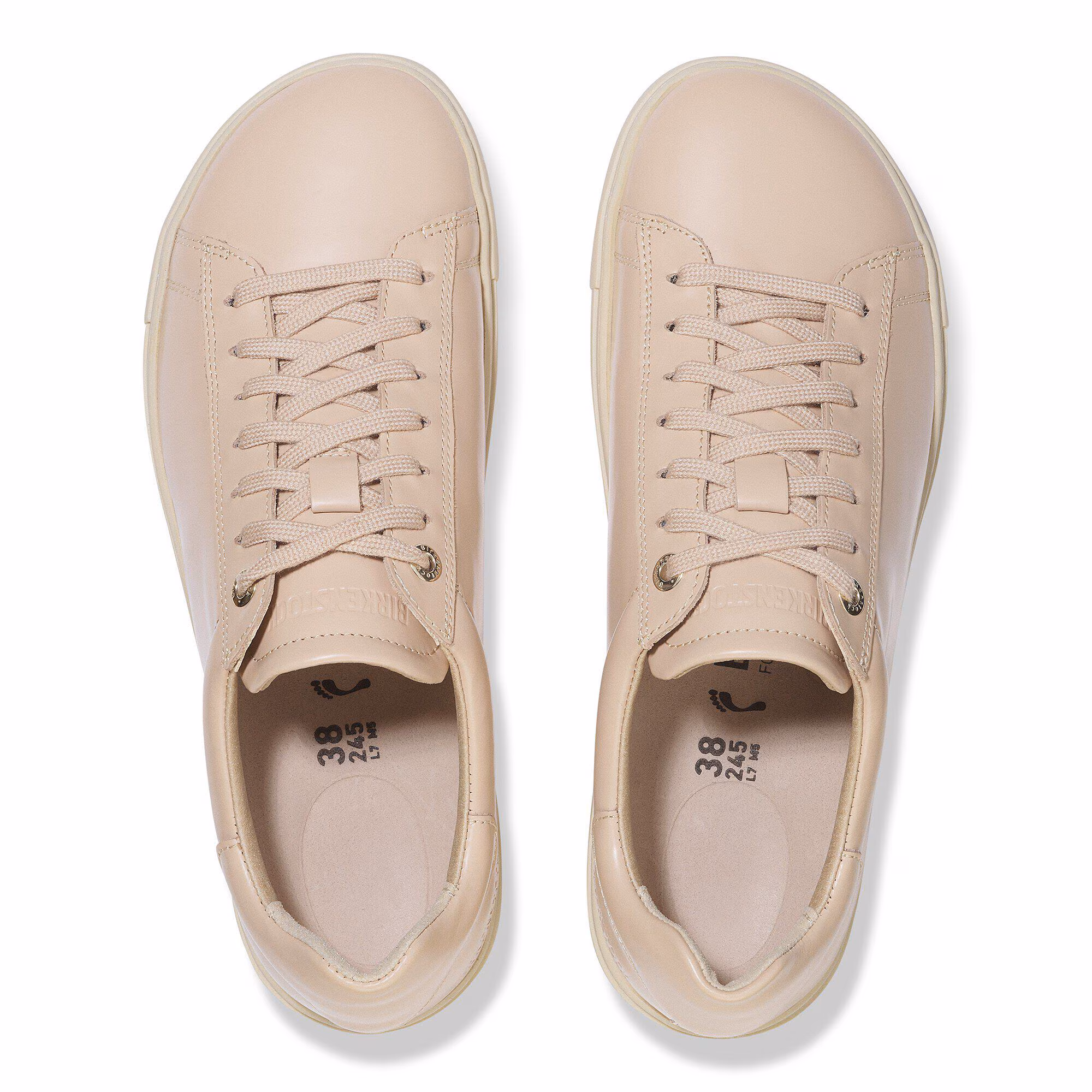 Bend Low Cuir naturel verni - New Beige