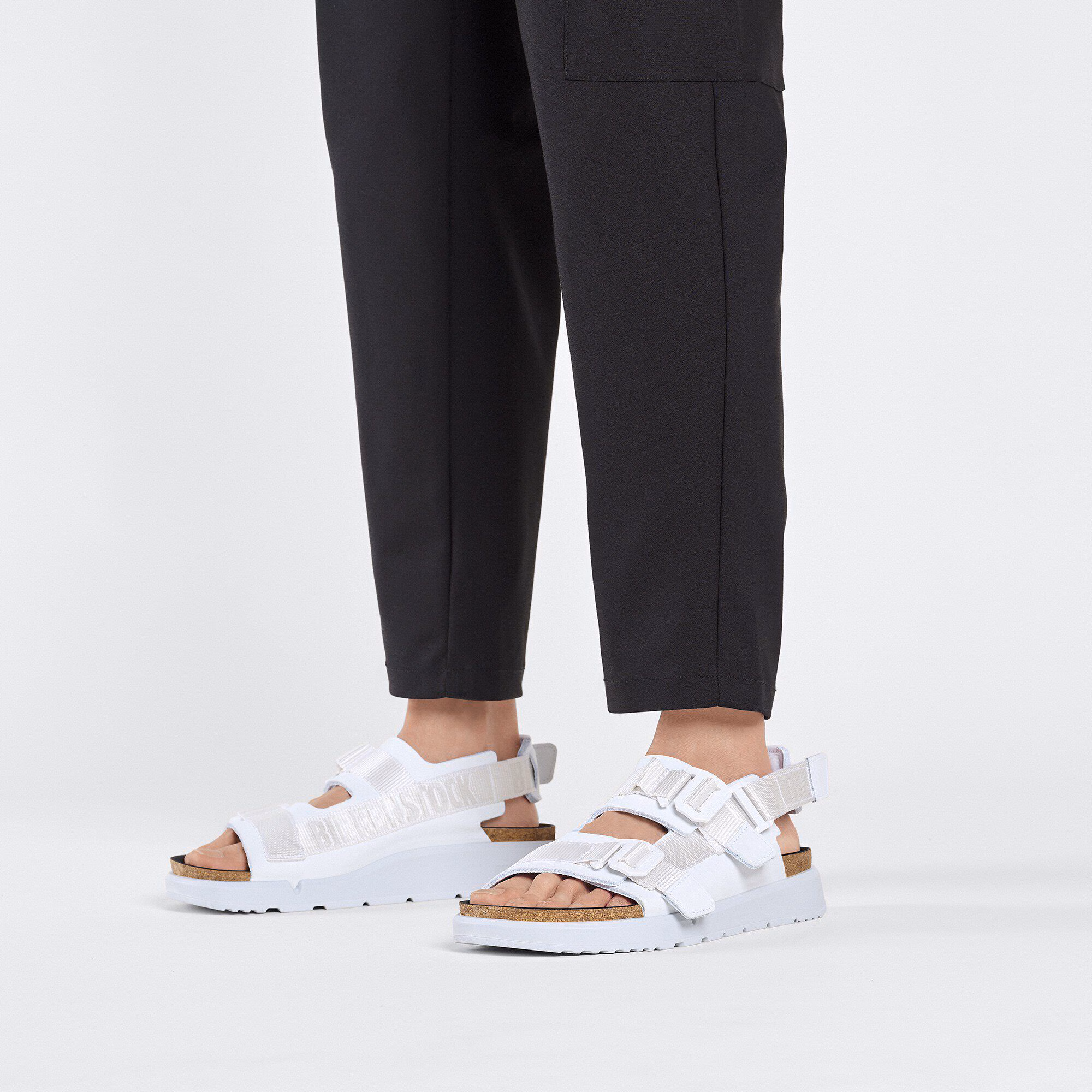 Shinjuku Cuir naturel/Textile - Blanc antique