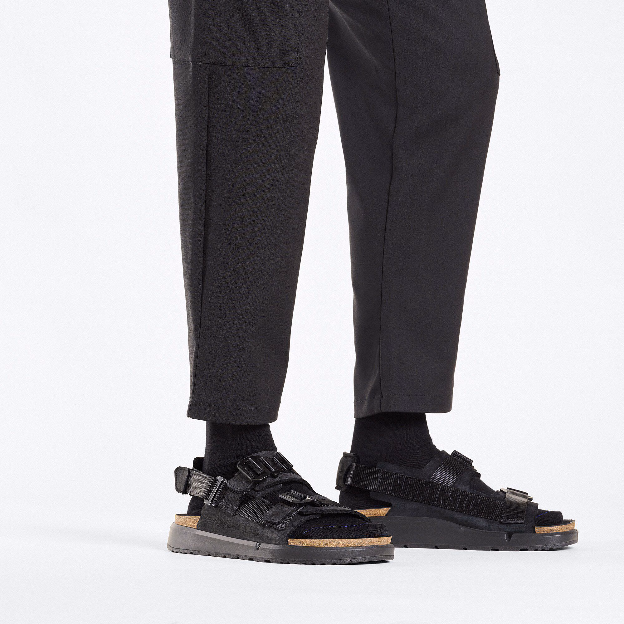 Shinjuku Cuir naturel/Textile - Black