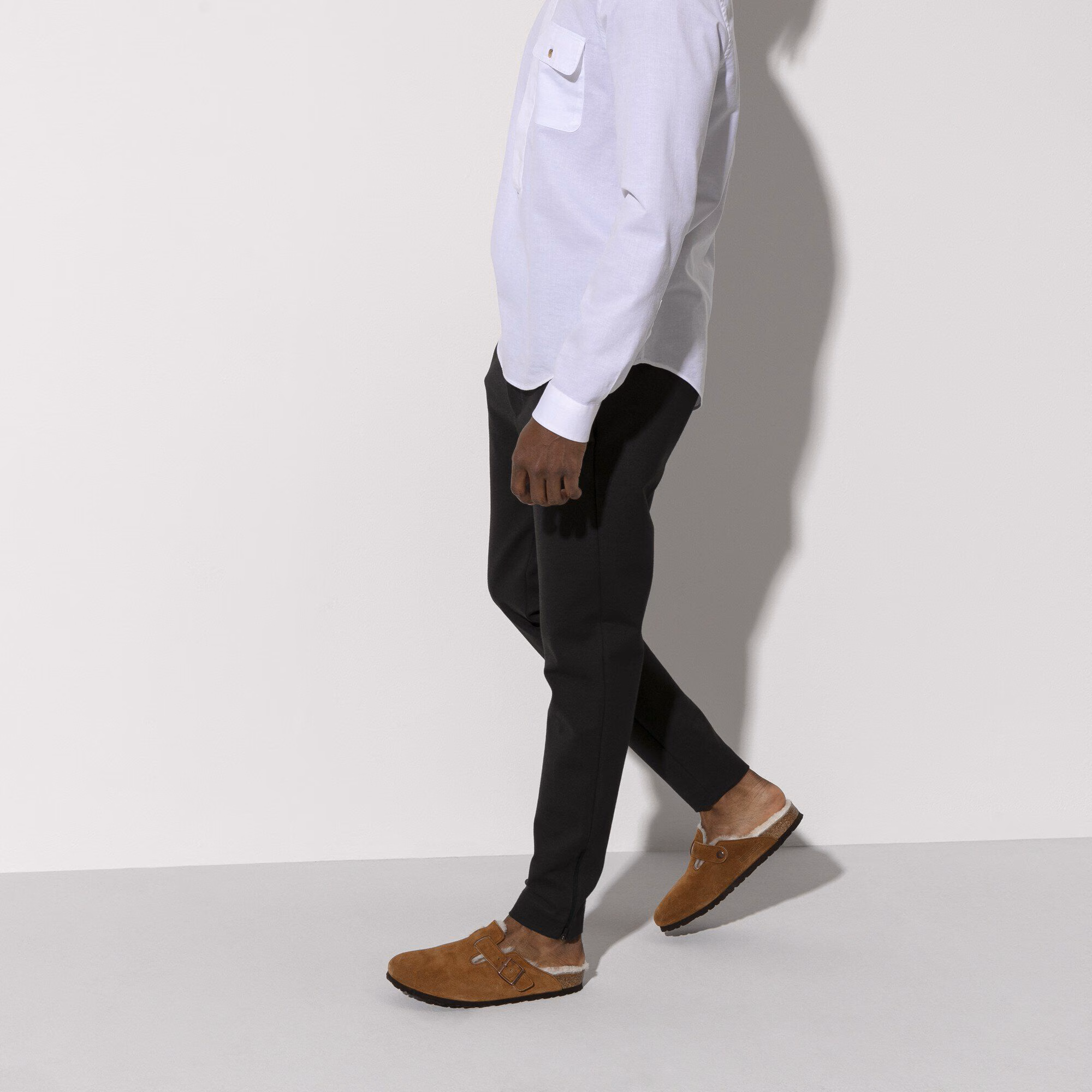 Boston en fourrure d’agneau Suède - Mink